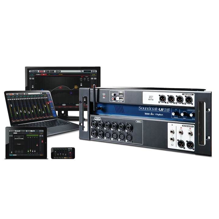 Consola Digital Soundcraft Ui16 de 16 Canales con Control Wi-Fi 2