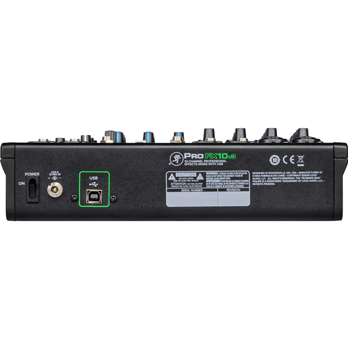 Consola Análoga Mackie ProFX10v3 de 10 Canales con USB y Efectos 5