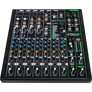 Consola Análoga Mackie ProFX10v3 de 10 Canales con USB y Efectos