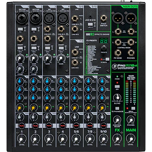 Consola Análoga Mackie ProFX10v3 de 10 Canales con USB y Efectos