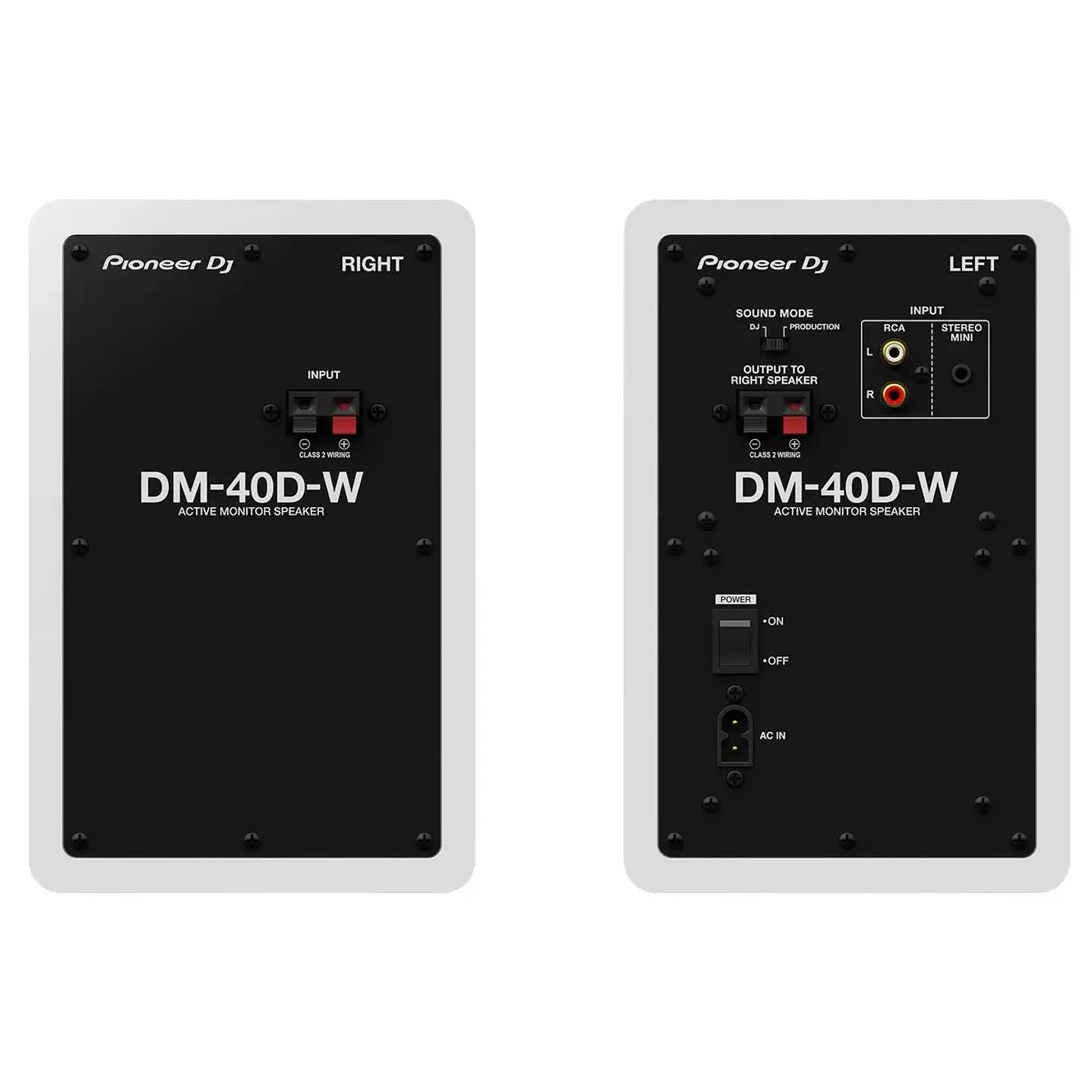 Par de Monitores Activos Pioneer DJ DM-40D-BT-W de 4