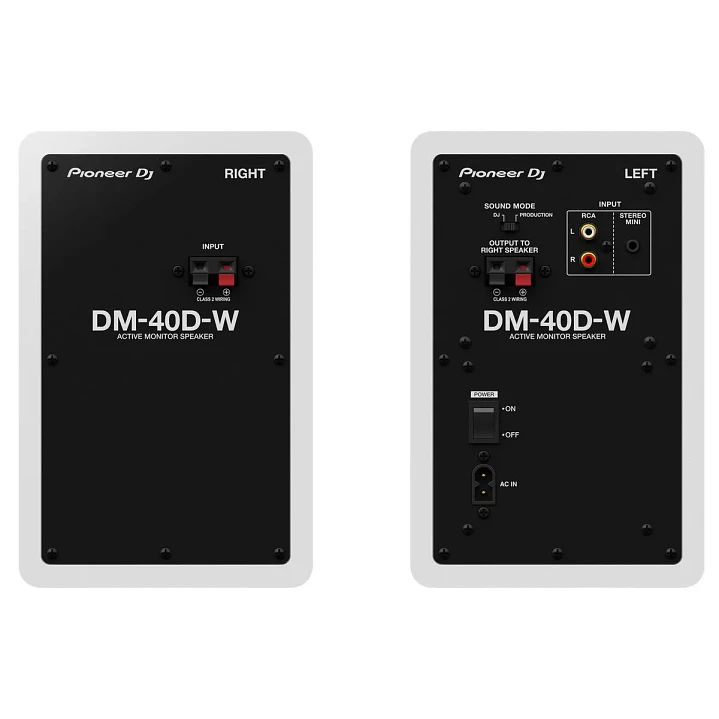 Par de Monitores Activos Pioneer DJ DM-40D-BT-W de 4