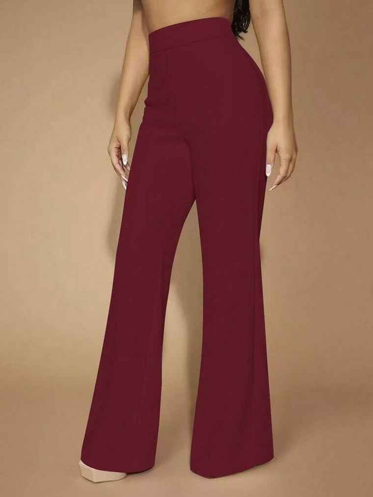 PANTALON ACAMPANADO DE CINTURA ALTA Y PIERNA ANCHA 2