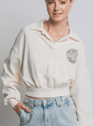 SWEATER OVERSIZE CON CUELLO ABIERTO