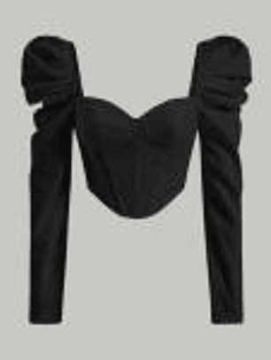 BLUSA ESTILO CORSET CON MANGA BURBUJA