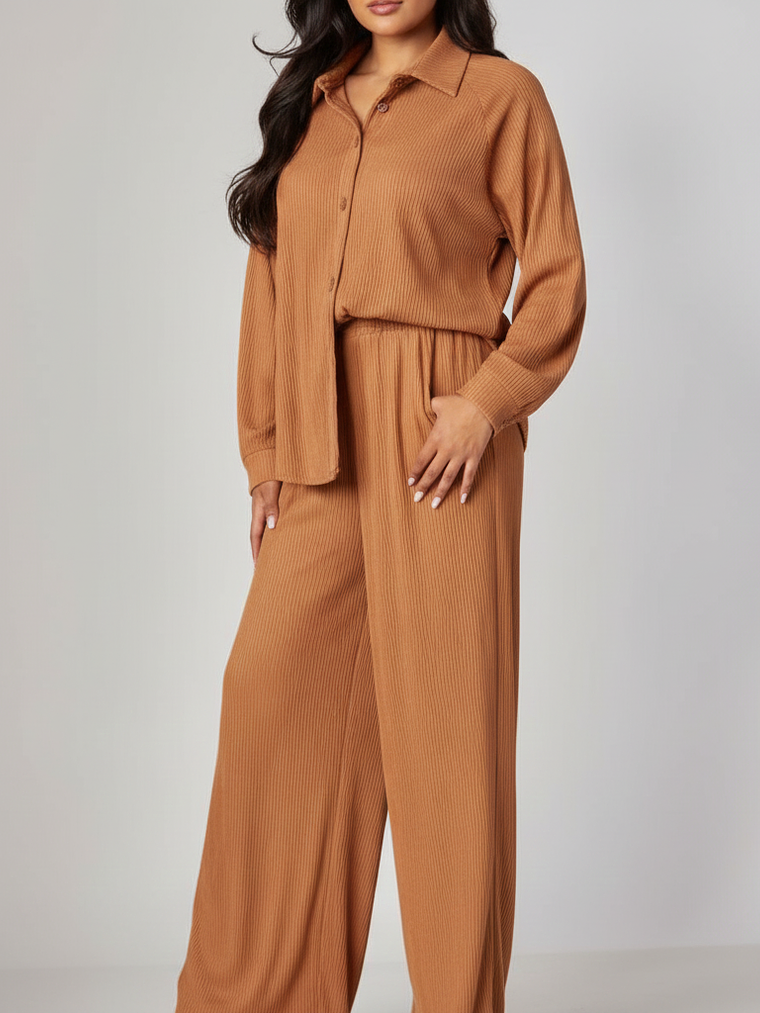 SET OVERSIZE DE TELA ACANALADA MANGA LARGA 3