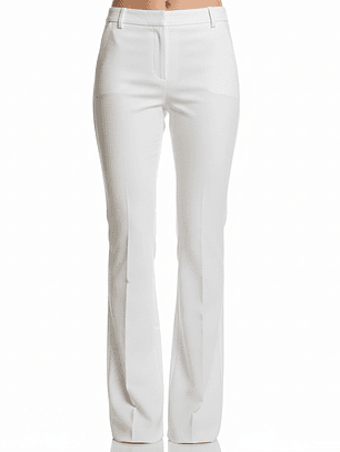 PANTALON DE VESTIR DE CORTE RECTO LIGERAMENTE ACAMPANADO 