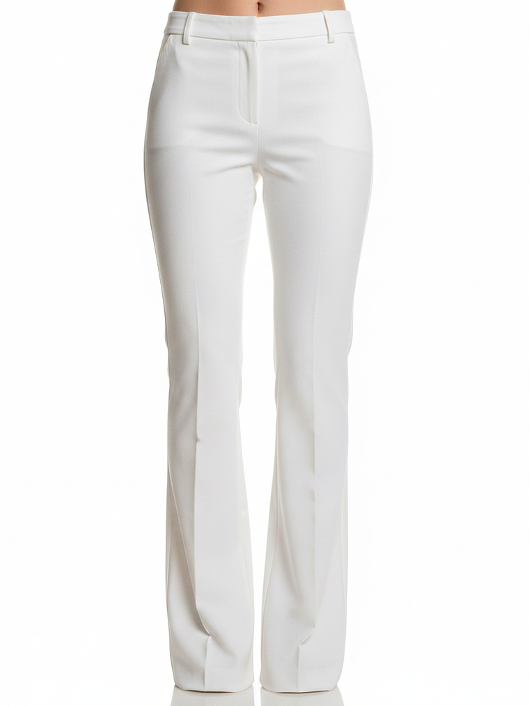 PANTALON DE VESTIR DE CORTE RECTO LIGERAMENTE ACAMPANADO  1