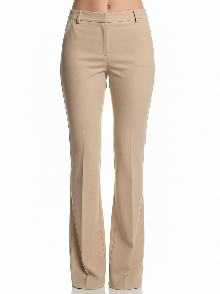 PANTALON DE VESTIR DE CORTE RECTO LIGERAMENTE ACAMPANADO  3