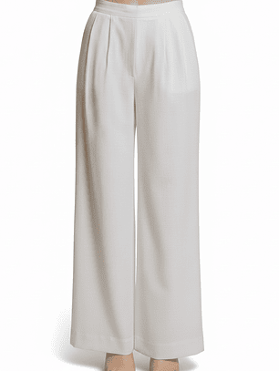 PANTALON DE VESTIR CORTE FORMAL CON SILUETA AJUSTADA EN LA CADERA QUE SE ENSANCHA LIGERAMENTE HACIA ABAJO LIJERAMENTE ACAMPANADO