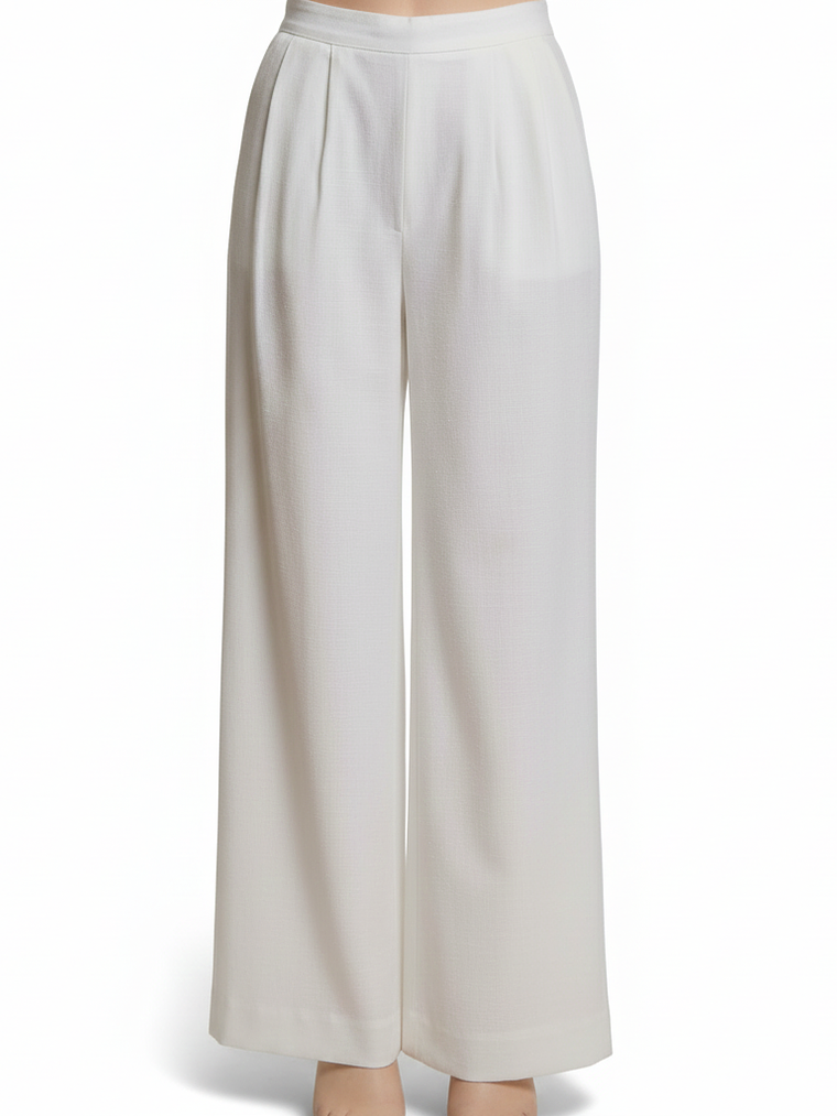 PANTALON DE VESTIR CORTE FORMAL CON SILUETA AJUSTADA EN LA CADERA QUE SE ENSANCHA LIGERAMENTE HACIA ABAJO LIJERAMENTE ACAMPANADO 1