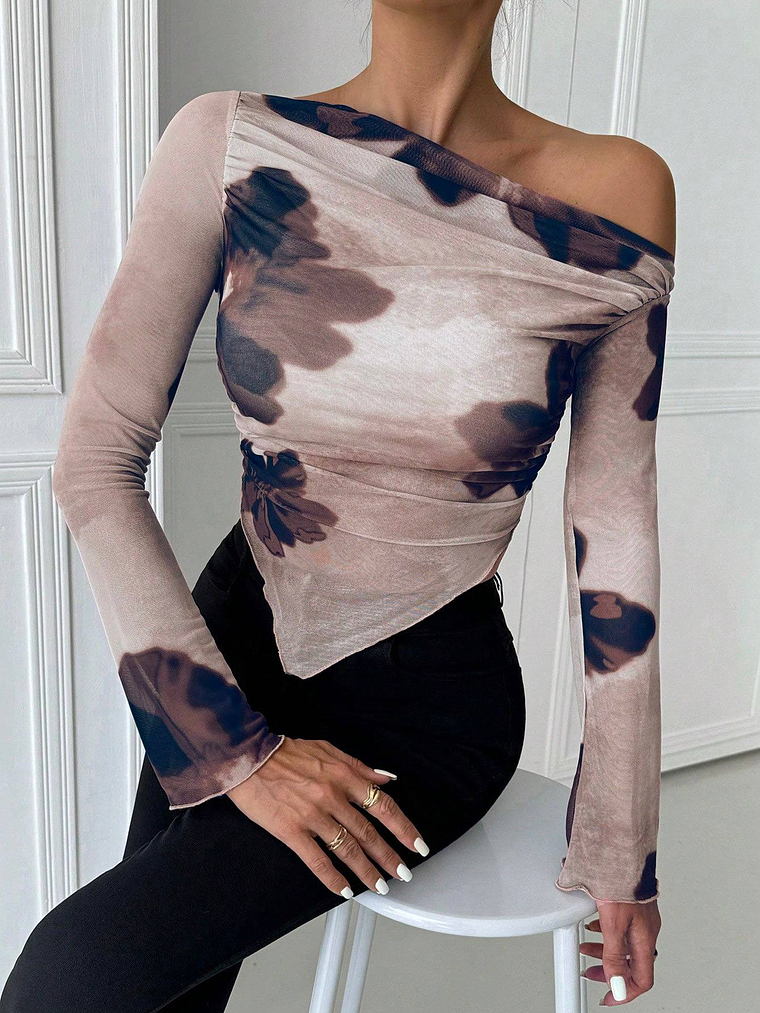  BLUSA DE HOMBROS ABIERTOS TENDENCIA  1