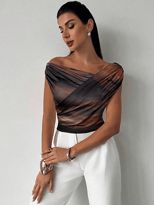  BLUSA DE HOMBROS ABIERTOS TENDENCIA 