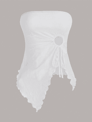 TOP ESTRAPLE JUVENIL MALLA CON FORRO CORTO 