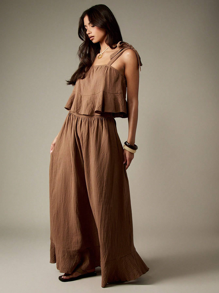 FALDA MAXI DE GASA  1