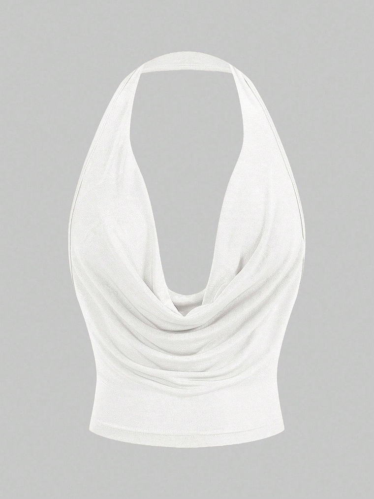 TOP CORTO CUELLO DRAPEADO  1