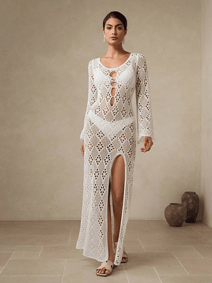 VESTIDO SALIDA DE BAÑO ELEGANTE 