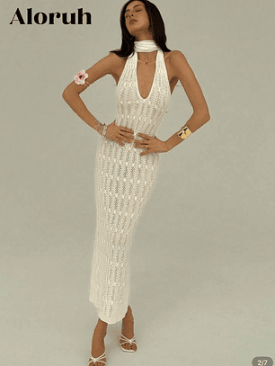 VESTIDO SALIDA DE BAÑO ELEGANTE 