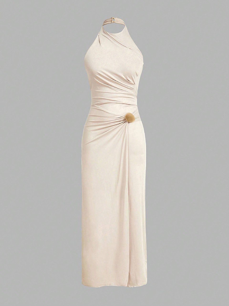 VESTIDO LARGO AJUSTADO TENDENCIA  1