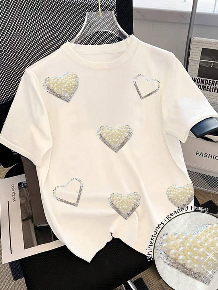 CAMISETA DE COLAZONES CON PERLAS 1