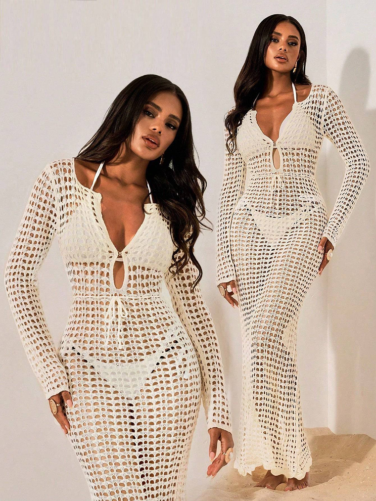 VESTIDO SALIDA DE BAÑO ELEGANTE  1