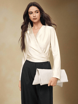 BLUSA ELEGANTE DE SATEN 