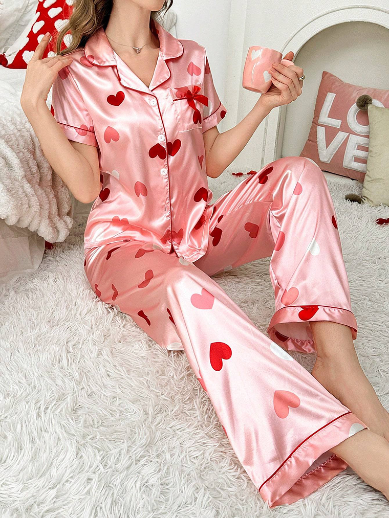 PIJAMA DE SEDA MANGA LARGA 1