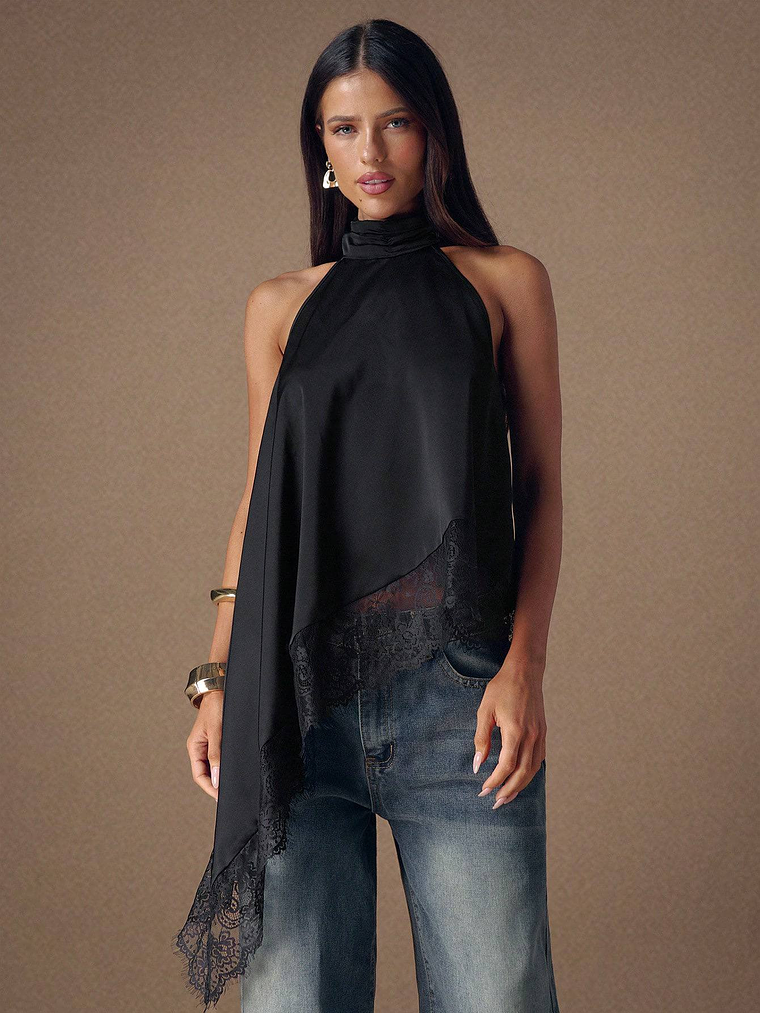 BLUSA TENDENCIA DE SEDA ELEGANTE 1