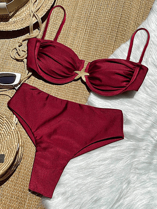 TRAJE DE BAÑO DE DOS PIEZAS PANTI ALTA 