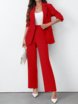 CONJUNTO TRAJE DE MUJER DE BLAZER Y PANTALON 