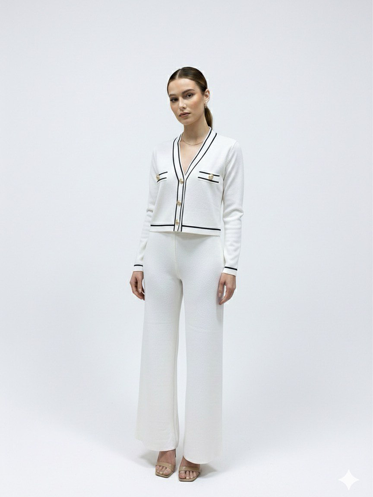 CONJUNTO DE PUNTO TEJIDO MANGA LARGA  1