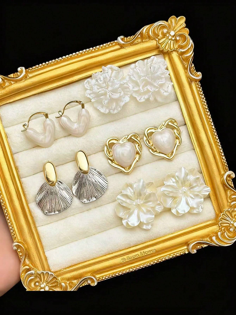 SET DE 5 PARES DE PENDIENTES 1