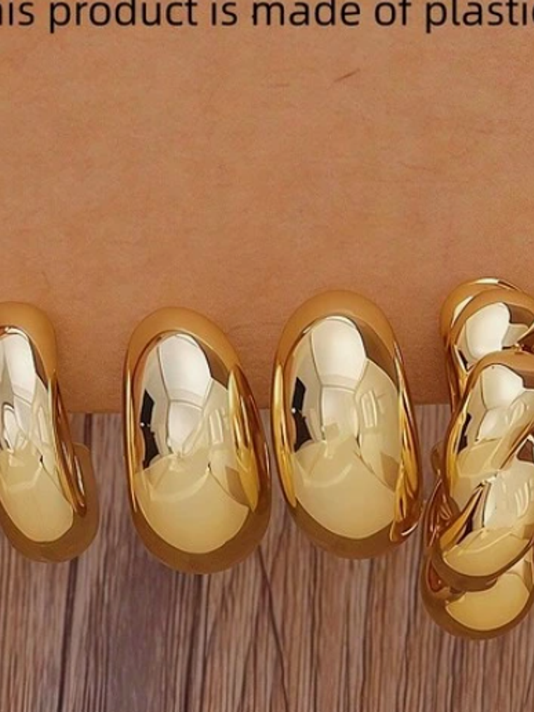 SET DE 3 PARES DE PENDIENTES MATERIAL LIVIANO 3