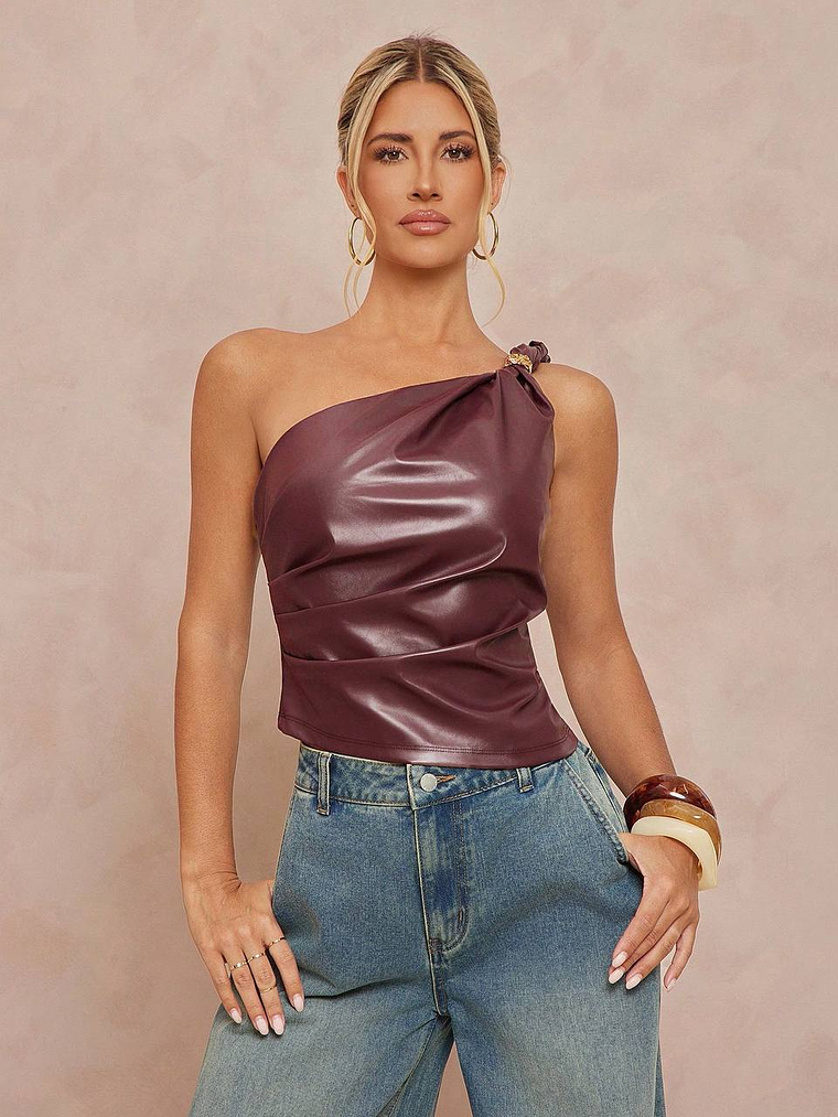 BLUSA DE CUERINA ASIMETRICA  1