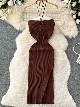 VESTIDO DE PUNTO TEJIDO 