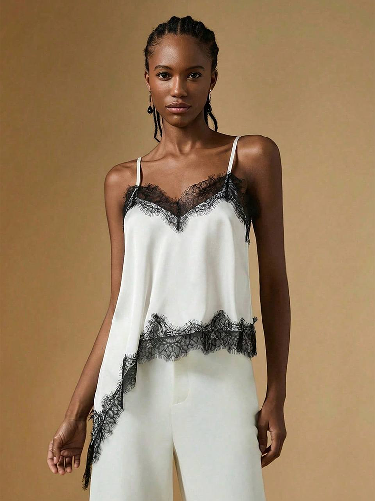 BLUSA DE ENCAJE TENDENCIA  1