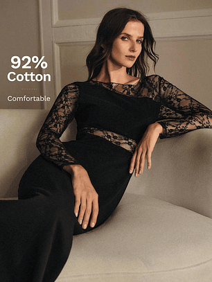 VESTIDO LARGO AJUSTADO TENDENCIA 