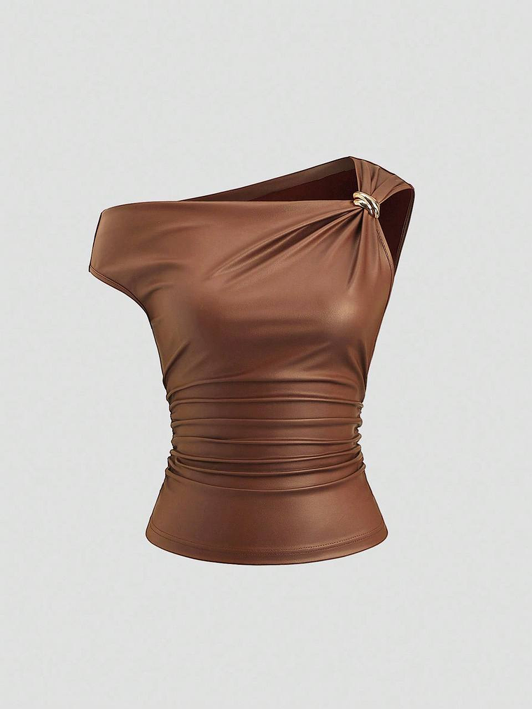 BLUSA DE CUERINA ASIMETRICA  1