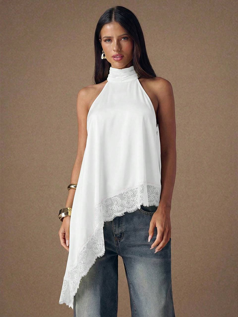 BLUSA DE ENCAJE TENDENCIA  1
