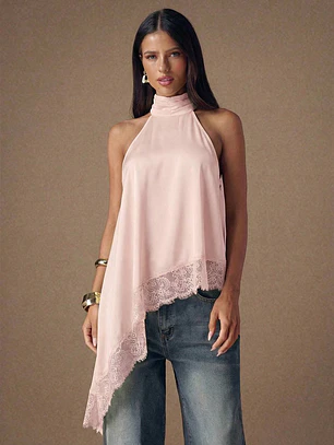 BLUSA DE ENCAJE TENDENCIA 