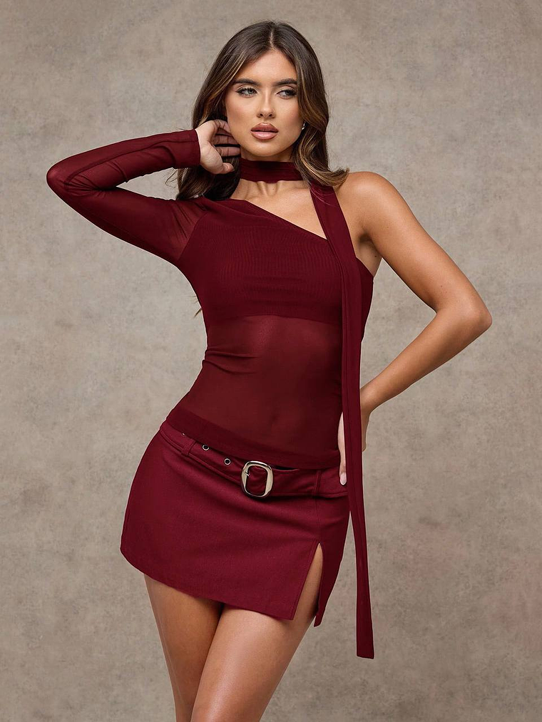 BLUSA AJUSTADA ASIMETRICA  1