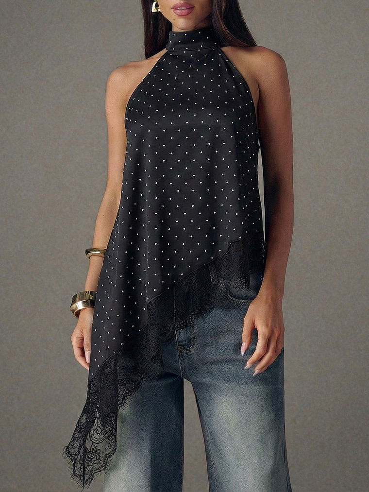 BLUSA DE ENCAJE TENDENCIA  1