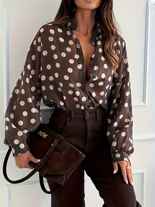 CAMISA DE LUNARES TENDENDENCIA 