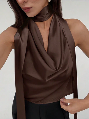 BLUSA DE SEDA MODELO TENDENCIA 