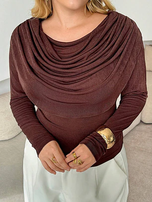 BLUSA TALLA CURVY ELEGANTE