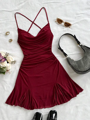 VESTIDO CORTO DE DAMA 