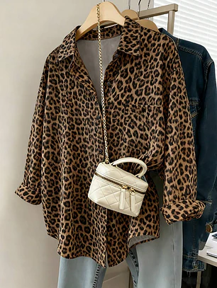 CAMISA ANIMAL PRINT DE DAMA 