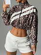 CHAQUETA CON CAPUCHA CASUAL DE MANGA LARGA CON CREMALLERA DELANTERA - Miniatura 3