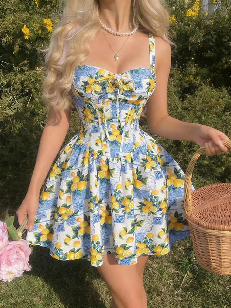 VESTIDO CORTO ACAMPANADO 1