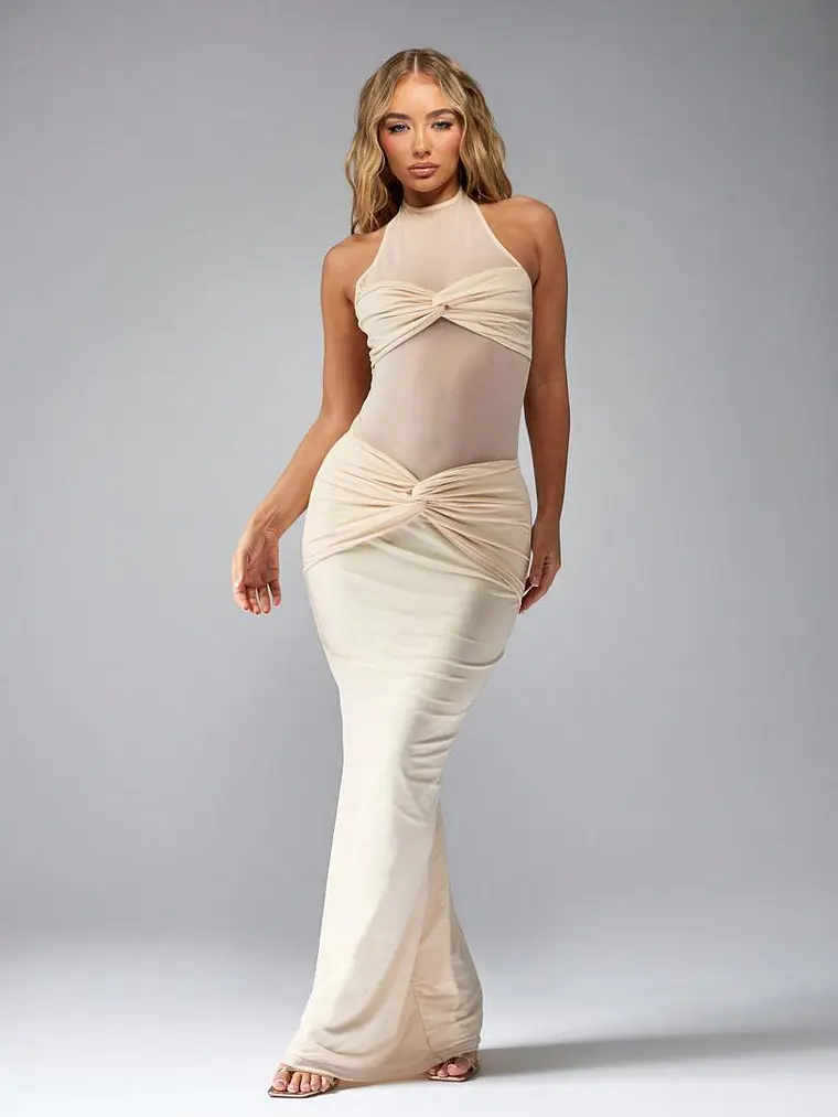 VESTIDO LARGO ALBARICOQUE 1